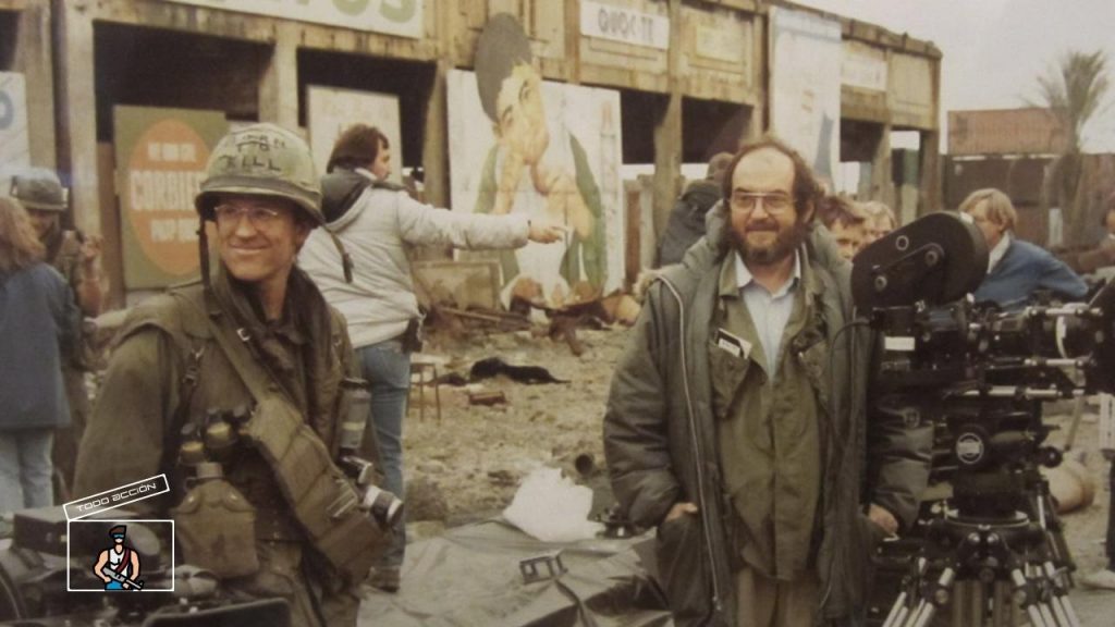 Stanley Kubrick rodaje - La chaqueta metálica