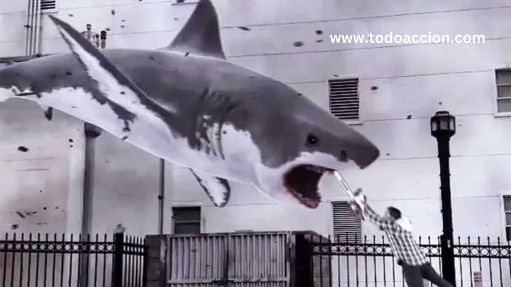 Sharknado tiburón final motosierra - Todo Acción