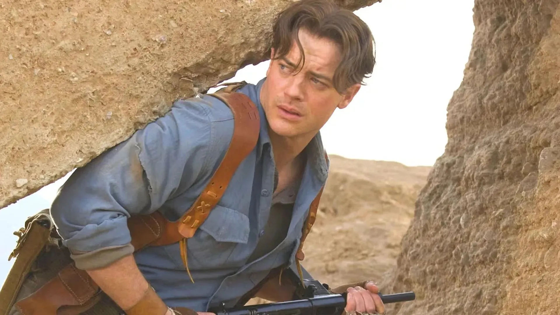 Brendan Fraser en La Momia: la tumba del emperador Dragón